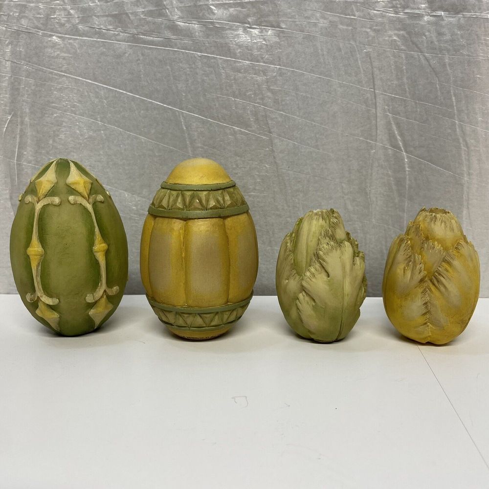 Demdaco Decorative Easter Egg "Trust" "Valor" "Forgive" "Love" Tom Herold (4)